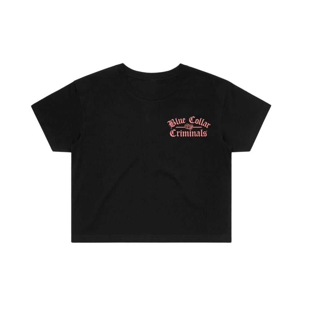 OG Logo Women's Crop Top Black & Pink