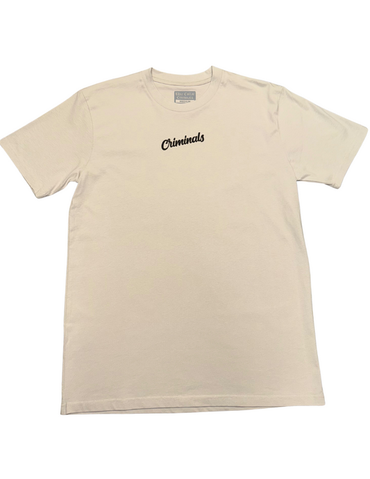 Criminals Logo T-Shirt Bone