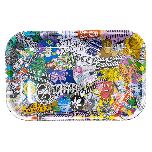 Blue Collar Criminals Collage Rolling Tray