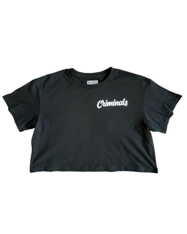 Updated Logo Women's Crop Tee Black & White