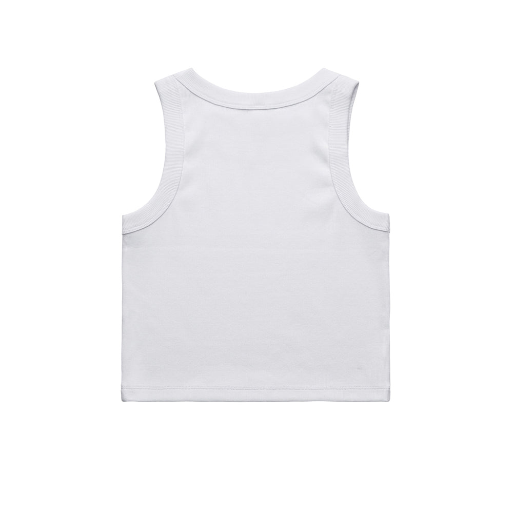 OG Logo Women's White Crop Tank