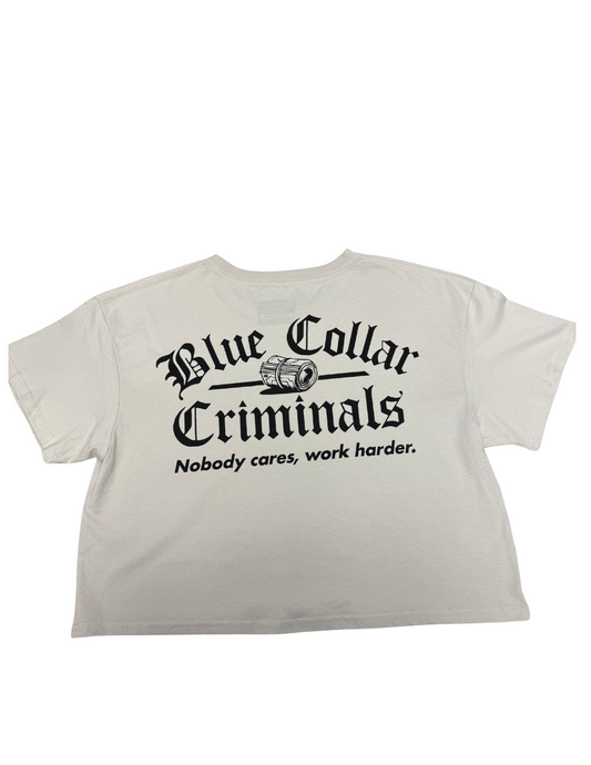 OG Logo Women's Crop Tee Bone